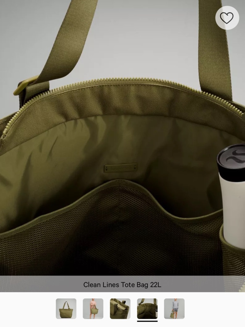 lululemon athletica Olive Clean Lines Tote - Picture 4 of 9